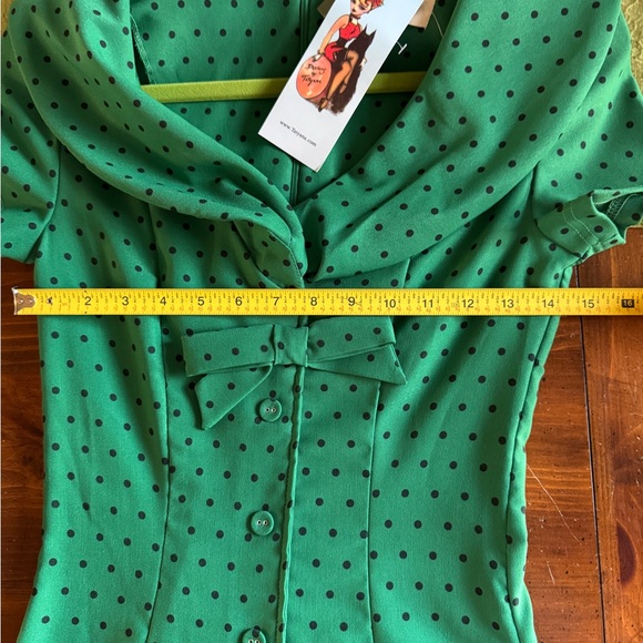 Tatyana Green Esmeralda Polka Dot Midi Dress - Picture 8 of 12